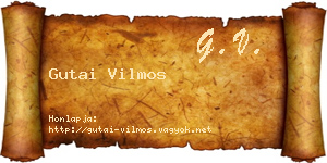 Gutai Vilmos névjegykártya